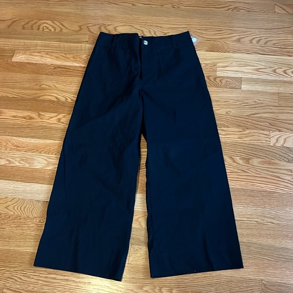 Anthropologie The Colette Cropped Wide-Leg Pants Magic Fabric Size 31 NWT READ - Picture 6 of 16